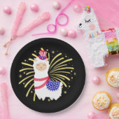 7月4日ラマ ペーパープレート (パーティー)