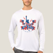 7月4日ランドマーク国旗 トライブレンドTシャツ (正面)