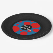 7月4日レコードホップパーティー ペーパープレート (アングル)