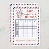 7月4日レッドホワイトとバンコカード 招待状 (正面/裏面)