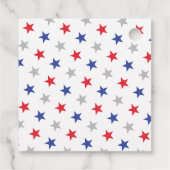 7月4日レッドホワイトとバーベキュー家族の名前patriotic フェイバータグ (裏面)