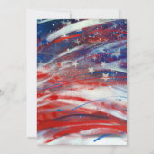 7月4日レッド、ホワイト、ブリュー招待状 招待状 (裏面)