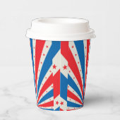 7月4日レトロ星とストライプ 紙コップ (右)