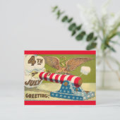 7月4日ヴィンテージあいさつ ポストカード (スタンド正面)