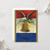 7月4日ヴィンテージイーグルとリバティーベル カード (正面/裏面インサイチュ)