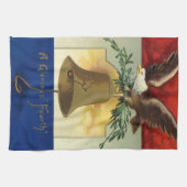 7月4日ヴィンテージイーグルとリバティーベル キッチンタオル (横)