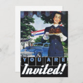 7月4日ヴィンテージカクラシックーパーティー 招待状 (正面/裏面)