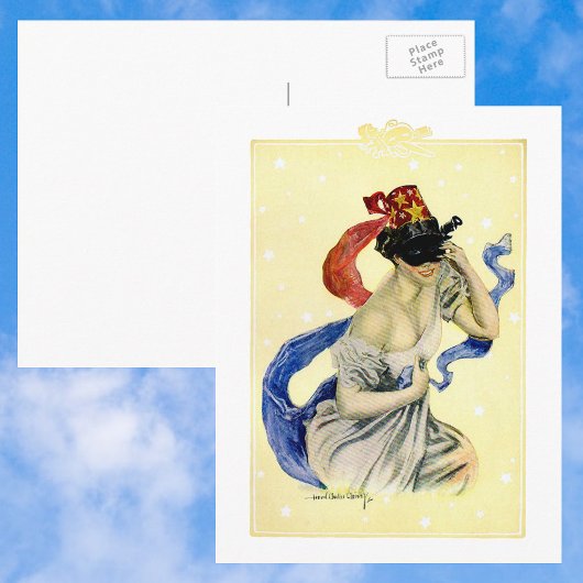 7月4日ヴィンテージ愛国仮装パーティー シーズンポストカード