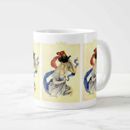 7月4日ヴィンテージ愛国仮装パーティー ジャンボコーヒーマグカップ (正面右)