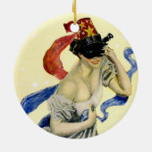 7月4日ヴィンテージ愛国仮装パーティー セラミックオーナメント (裏面)