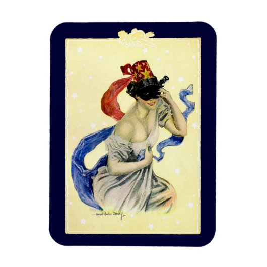 7月4日ヴィンテージ愛国仮装パーティー マグネット (縦)