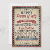 7月4日ヴィンテージ独立記念日パーティー 招待状 (正面)