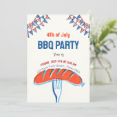 7月4日ヴィンテージ独立記念日BBQパーティー 招待状 (スタンド正面)