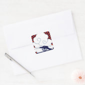 7月4日ヴィンテージ砲兵愛国心 スクエアシール (封筒)