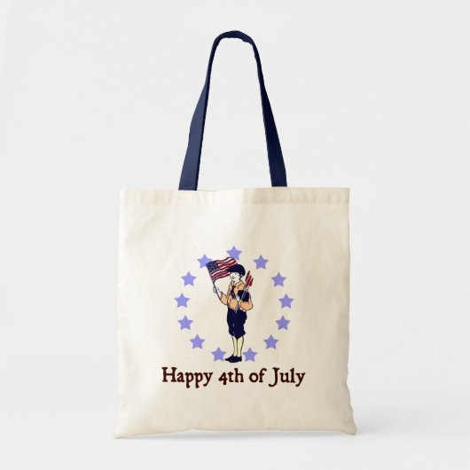 7月4日ヴィンテージ芸術 トートバッグ (正面)