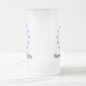 7月4日ヴィンテージ芸術 フロストグラスビールジョッキ (中央)