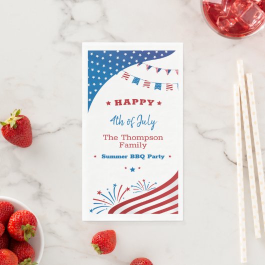 7月4日夏のパーティー赤白青愛国心 (インサイチュ)