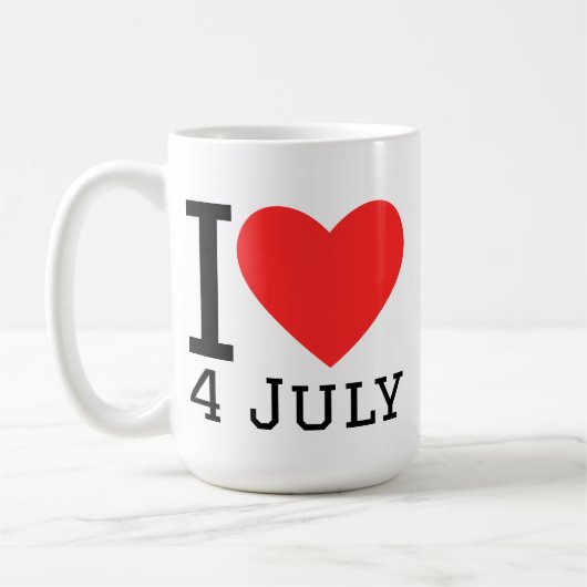 7月4日大好き コーヒーマグカップ (左)