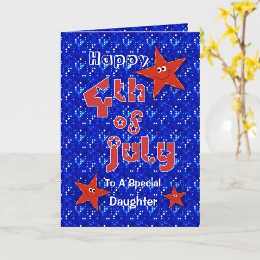 7月4日娘 カード (黄色い花)