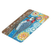 7月4日愛国のキツツキのマグネット大 マグネット (左側)