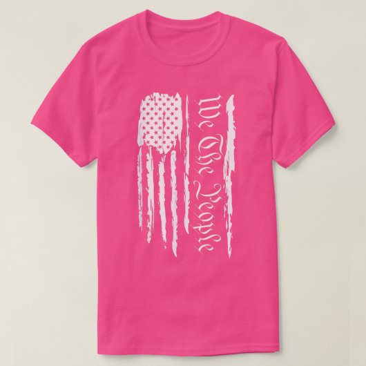 7月4日愛国主義者女性米国国旗 Tシャツ (デザイン正面)