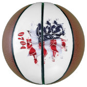 7月4日愛国平和花 バスケットボール (縦)