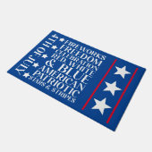 7月4日愛国心 ドアマット (アングル)