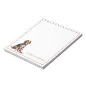 7月4日愛国犬パーソナライズされた ノートパッド (回転)