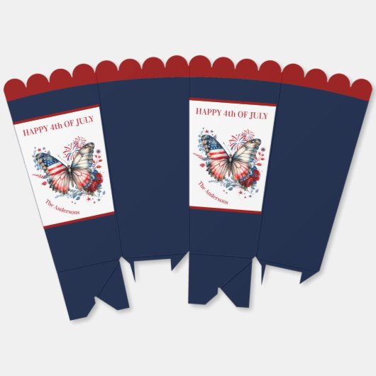 7月4日愛国独立記念日ファミリー名 フェイバーボックス (見開き)