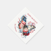 7月4日愛国独立記念日 スタンダードカクテルナプキン (角)