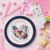 7月4日愛国独立記念日 ペーパープレート (パーティー)