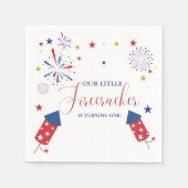 7月4日愛国独立誕生会 スタンダードカクテルナプキン (正面)