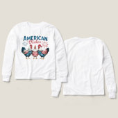 7月4日愛国的なアメリカのチキン–62987 T市 (デザイン 正面＆背面)