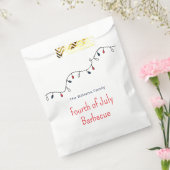 7月4日愛国的なストリングライツバーベキュー フェイバーバッグ (封をした状態)