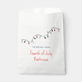 7月4日愛国的なストリングライツバーベキュー フェイバーバッグ (正面)