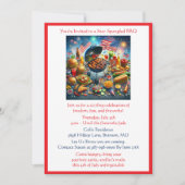 7月4日愛国的な休日BBQ招待状 招待状 (正面)