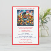 7月4日愛国的な休日BBQ招待状 招待状 (スタンド正面)