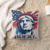 7月4日愛国的アメリカプライドお祝い クッション (ブランケット)