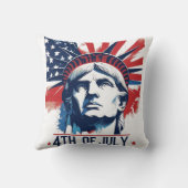 7月4日愛国的アメリカプライドお祝い クッション (裏面)