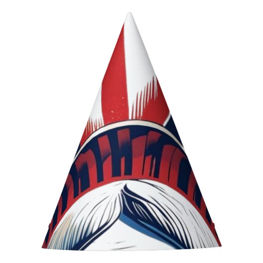 7月4日愛国的アメリカプライドお祝い パーティーハット (正面)