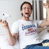 7月4日愛国的ゲーマー Tシャツ