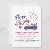 7月4日愛国的トラック不動産実在編編集可能 シーズンカード (正面)