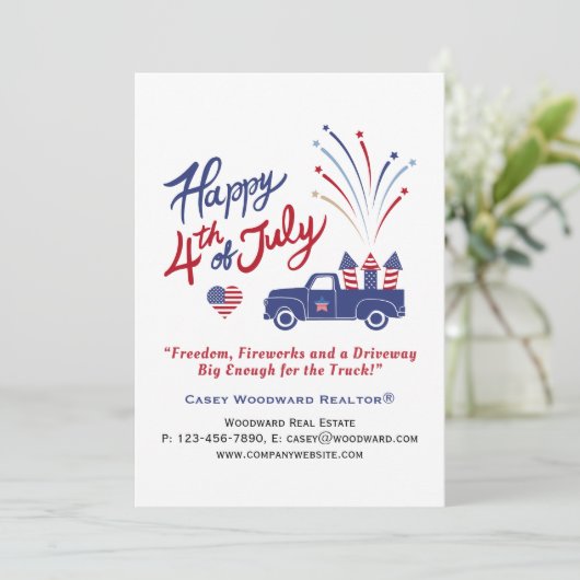 7月4日愛国的トラック不動産実在編編集可能 シーズンカード (スタンド正面)