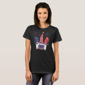 7月4日愛国的格言アメリカ花火大会 Tシャツ (正面フル)