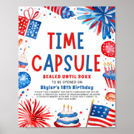 7月4日愛国第1回バースデータイムカプセル ポスター