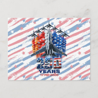 7月4日愛国250周年記念日 ポストカード