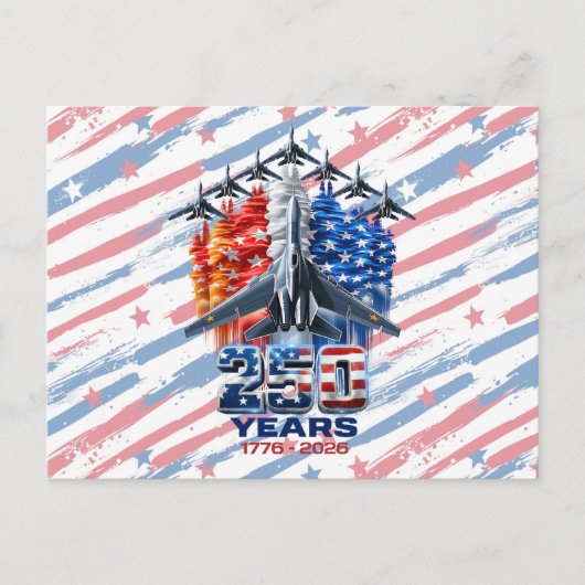 7月4日愛国250周年記念日 ポストカード (正面)