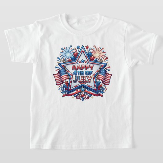 7月4日愛国250周年記念日 Tシャツ (レイダウン)