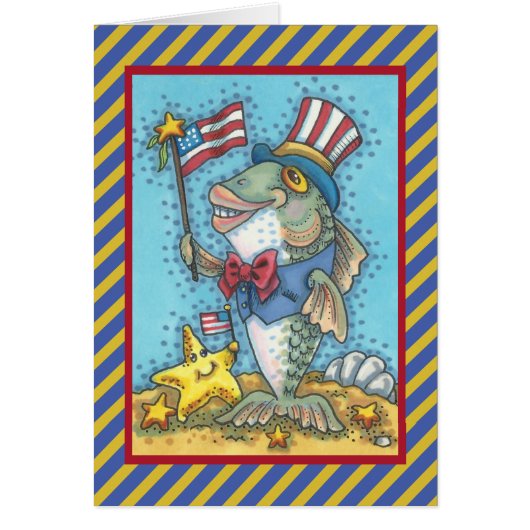 7月4日愛魚あいさつカード詩 (正面)