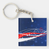 7月4日抽象芸術 キーホルダー (正面)